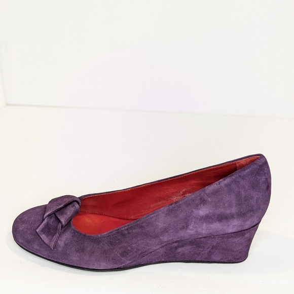 Vintage Rue du jour suede wedges - Picture 2 of 15